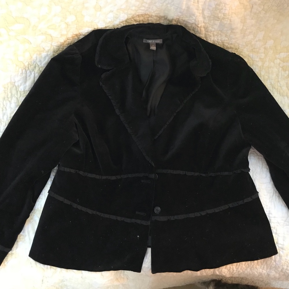 Black Velour Blazer